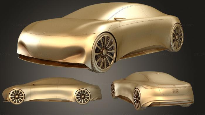Vehicles (Mersedes EQS, CARS_2648) 3D models for cnc